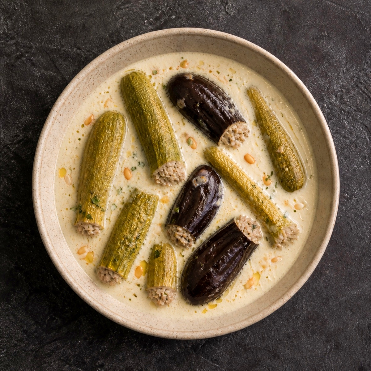 Sheikh el mahshi in yogurt — Chicken mince
